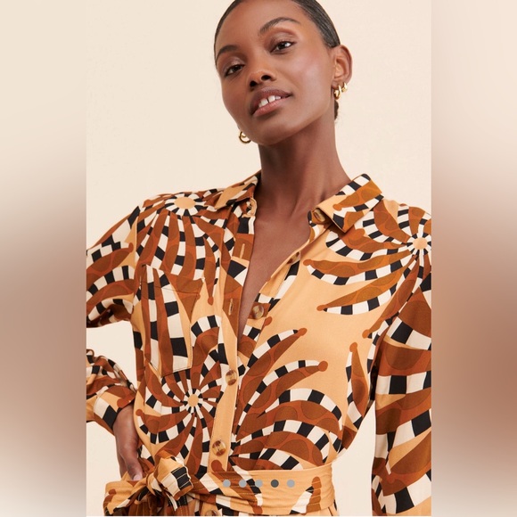 FARM RIO MIXED BANANA JUMPSUIT $230 - Picture 5 of 8